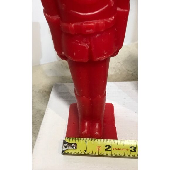Vintage Red Nutcracker Candles Set Of Two Double Sided 10.5" Tall Unused - Picture 10 of 10